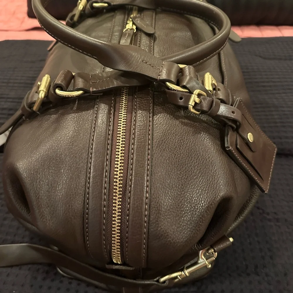 Genuine leather Cole Haan weekender bag. Used twice. In excellent condition. - Picture 2 of 5